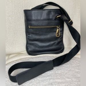 Michael Kors Black Riley Pebble Leather Crossbody Purse